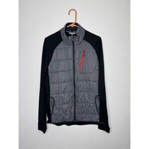Smartwool PhD Smartloft Divide Full-Zip Jacket Mens Sz Large Black Gray Gorpcore